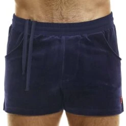 Short Velvet Bleu Marine