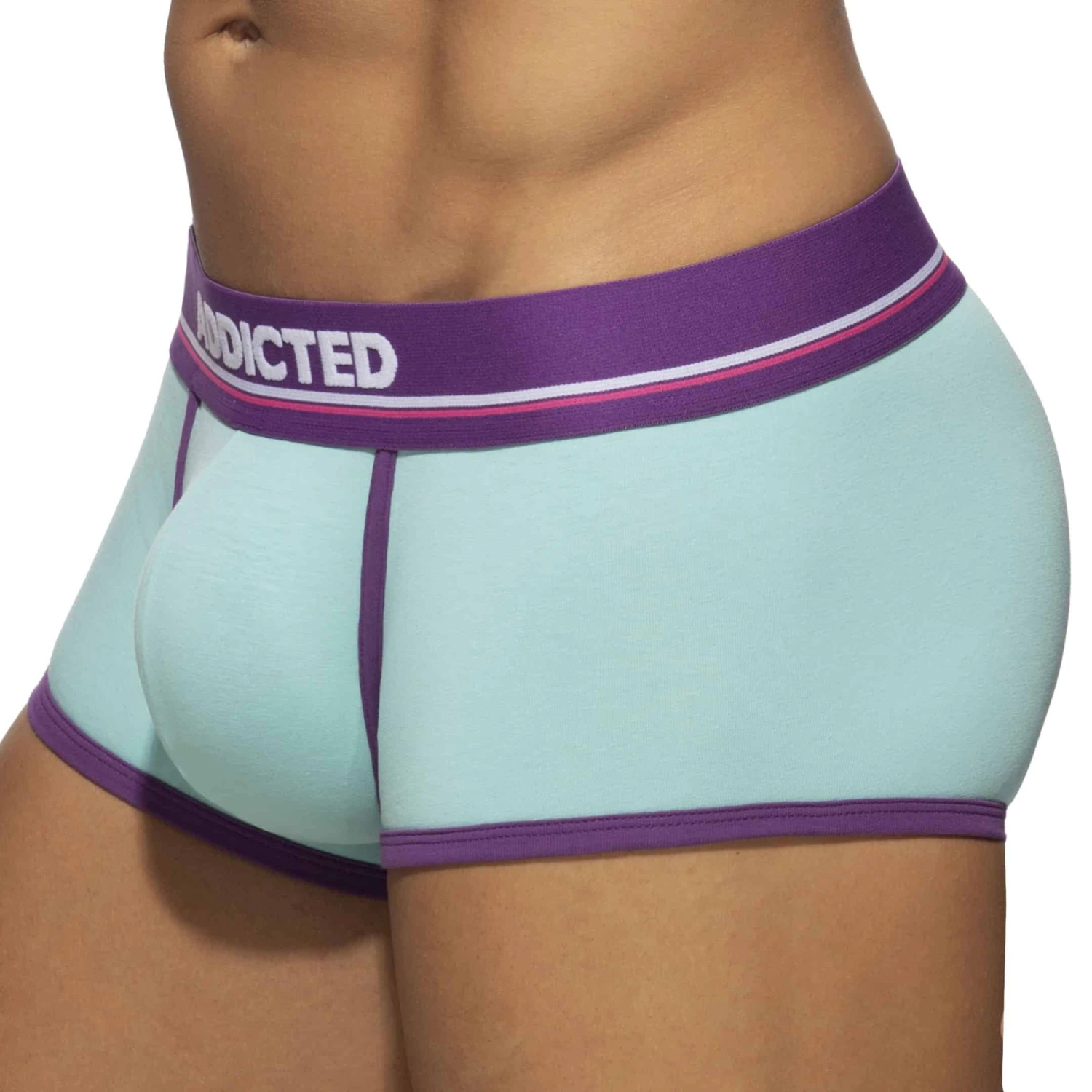 Shorty Baby Blue Coton Bleu - Violet