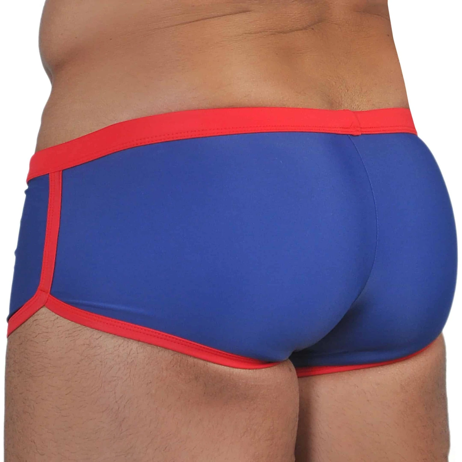 Shorty De Bain Bleu - Rouge