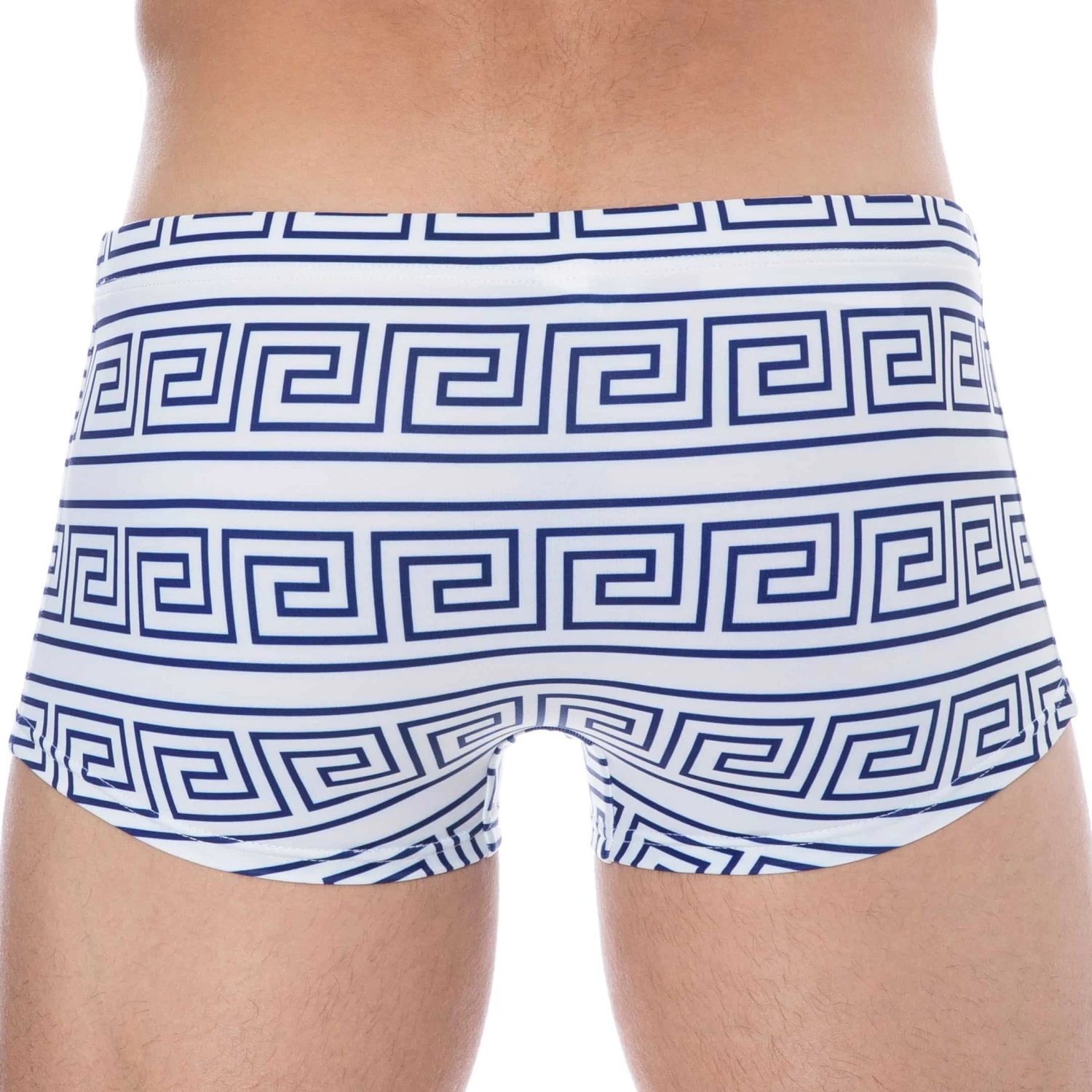 Shorty De Bain Greek Frame Blanc - Bleu â Image 3