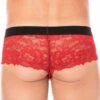 Shorty Dentelle Rouge