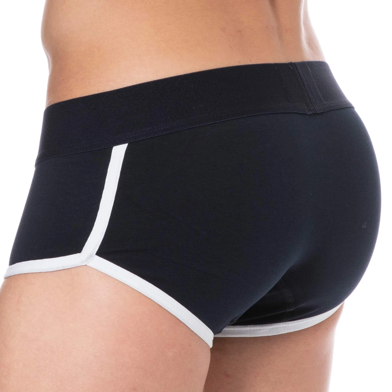 Shorty Logo Coton Bleu Marine â Image 2