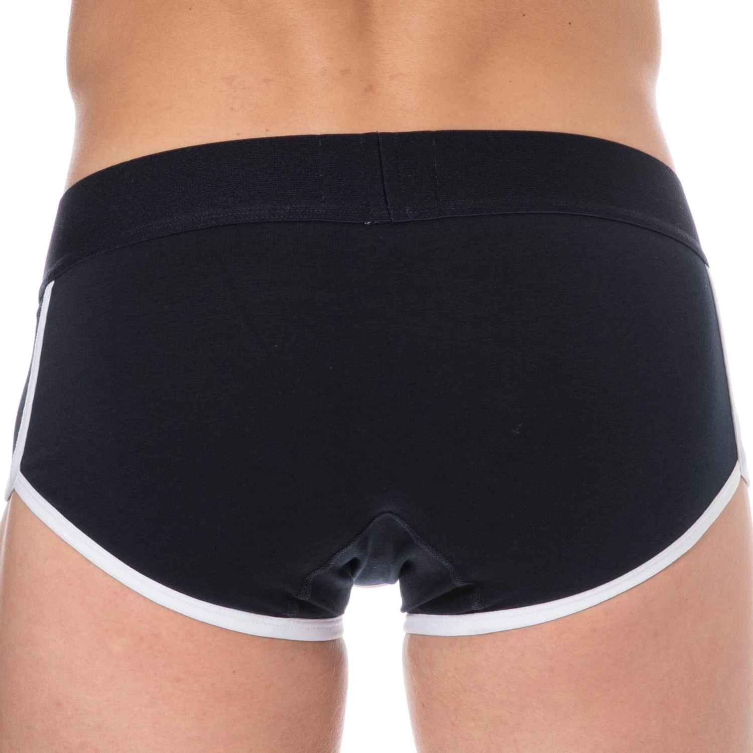 Shorty Logo Coton Bleu Marine â Image 3