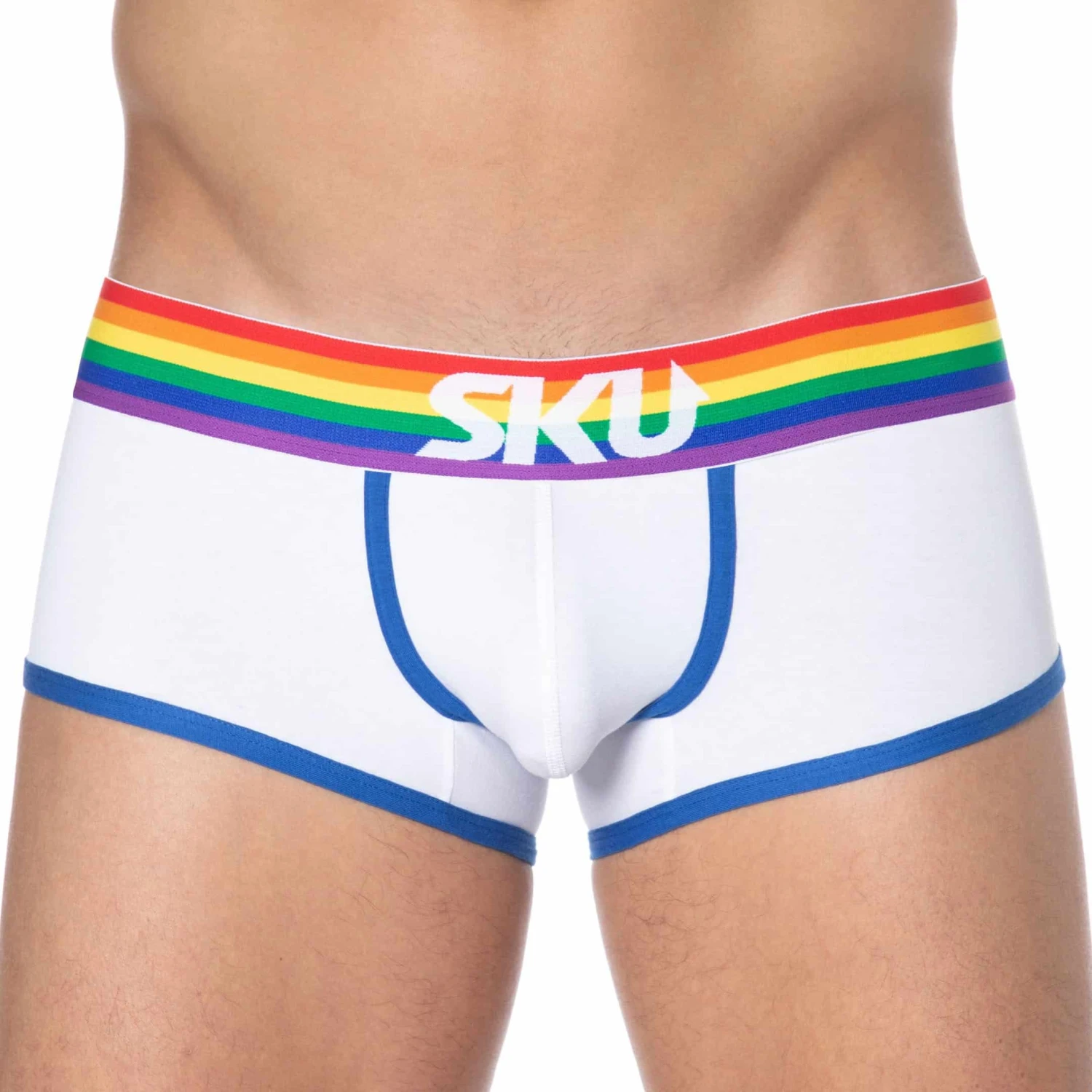 Shorty Rainbow Blanc