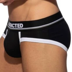 Slip Basic Colors Coton Noir - Blanc