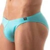 Slip Bikini French Coton Bleu Turquoise
