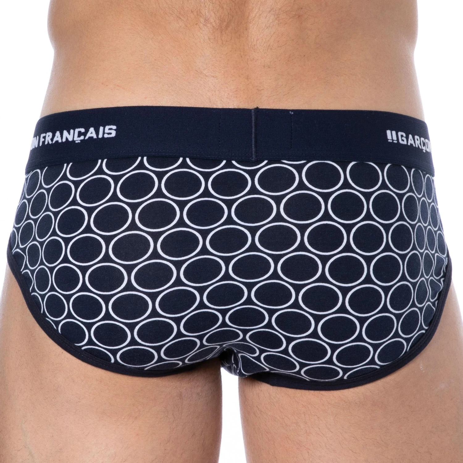 Slip Cercle Coton Bleu Marine â Image 3