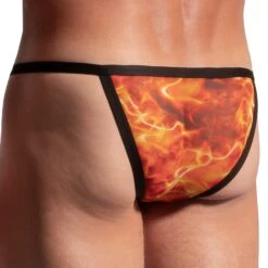 Slip Cheeky Tanga M2293 Rouge Feu