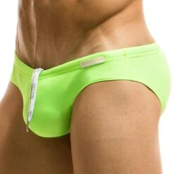 Slip De Bain Classique Citron Vert