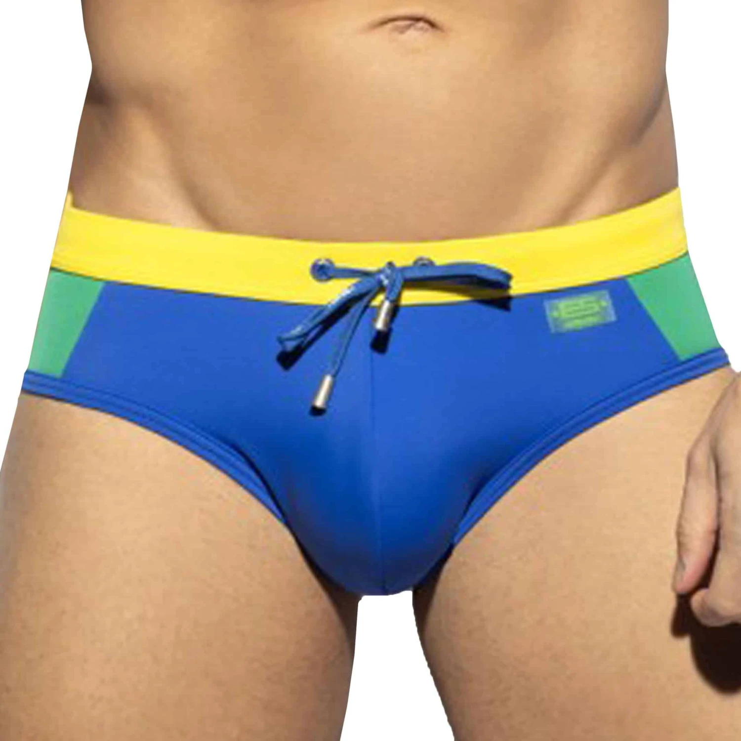 Slip De Bain Flag Bleu- Vert - Jaune
