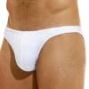 Slip De Bain Low Cut Wavy Blanc