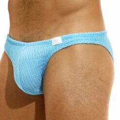 Slip De Bain Low Cut Wavy Bleu Ciel