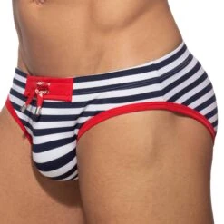 Slip De Bain Marin Rouge