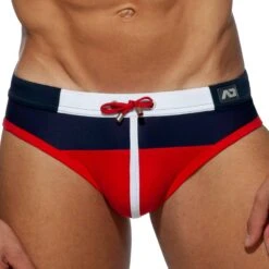 Slip De Bain Spike Marine - Rouge