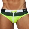 Slip De Bain Spike Noir - Citron Vert