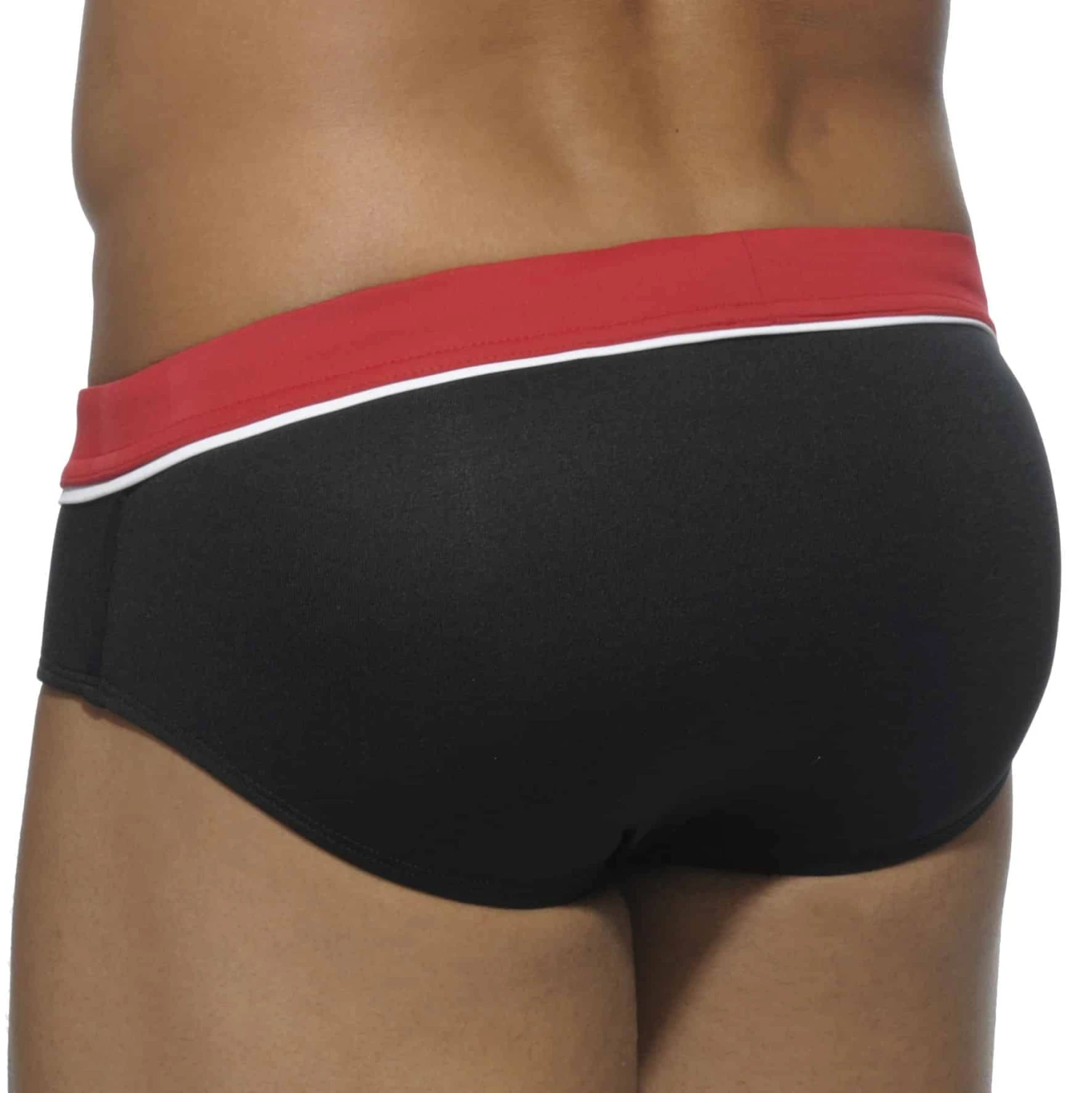 Slip De Bain Sport Detail Binding Noir â Image 2