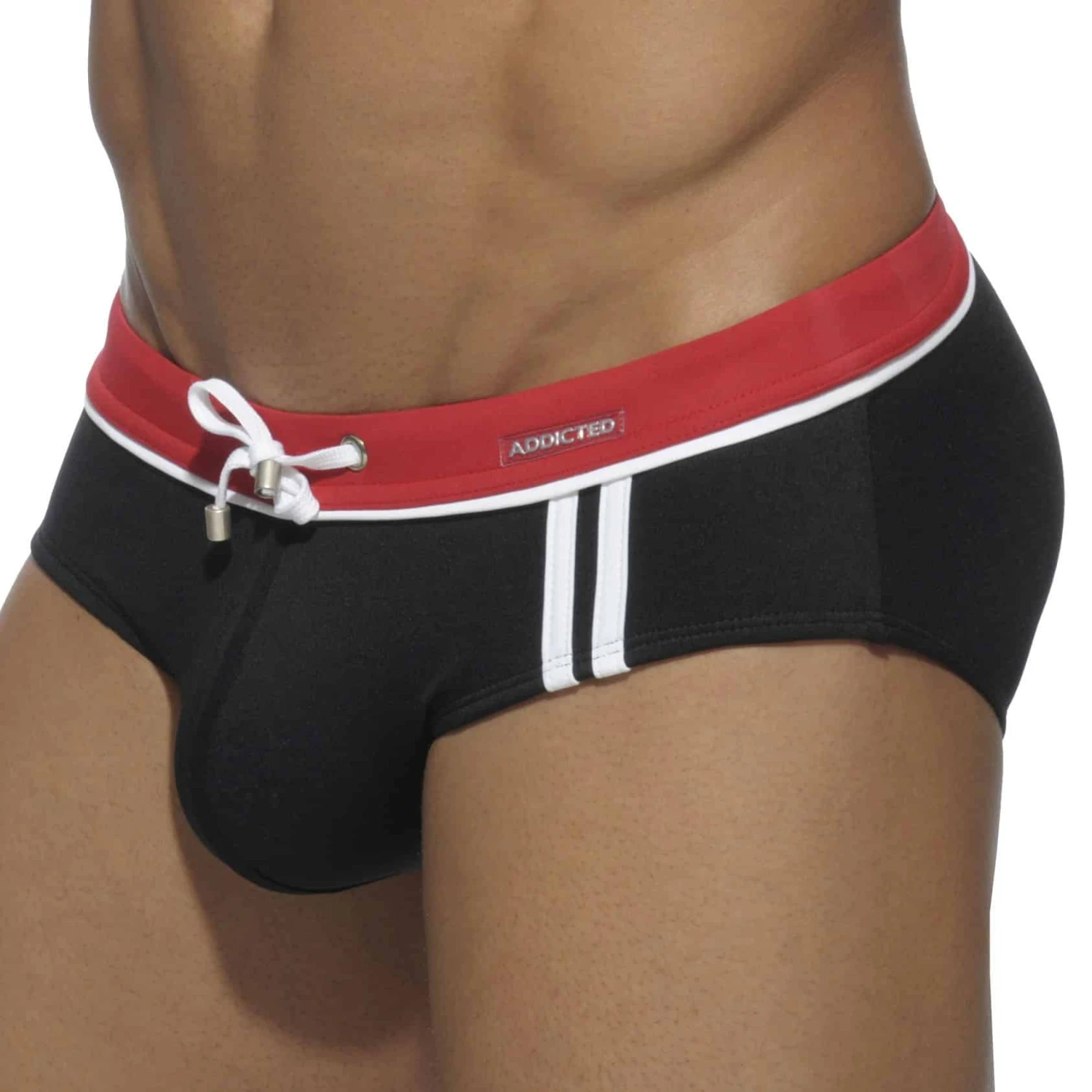 Slip De Bain Sport Detail Binding Noir