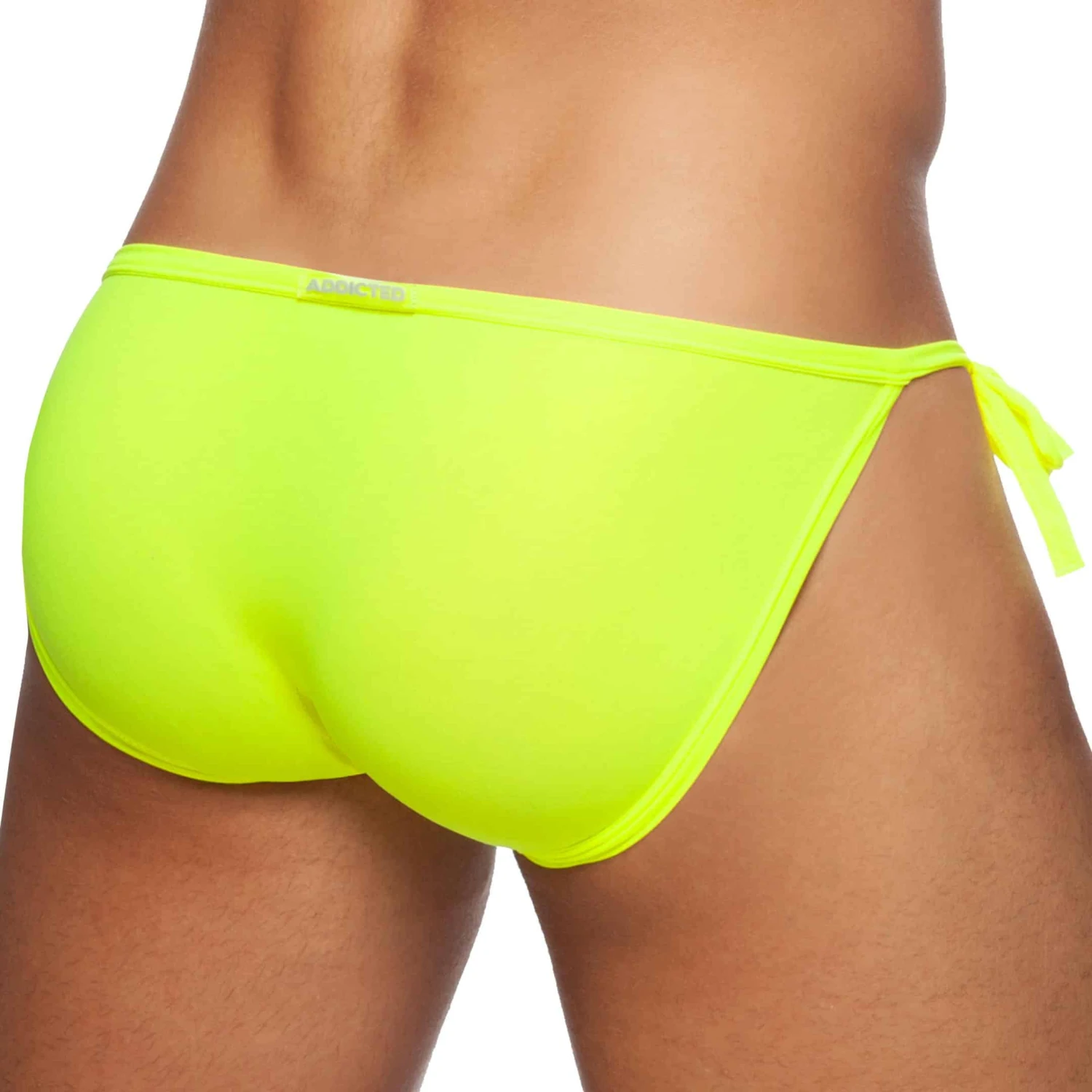 Slip De Bain Tanga Cockring Jaune Fluo â Image 3