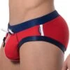 Slip De Bain Waterbrief Rouge - Marine