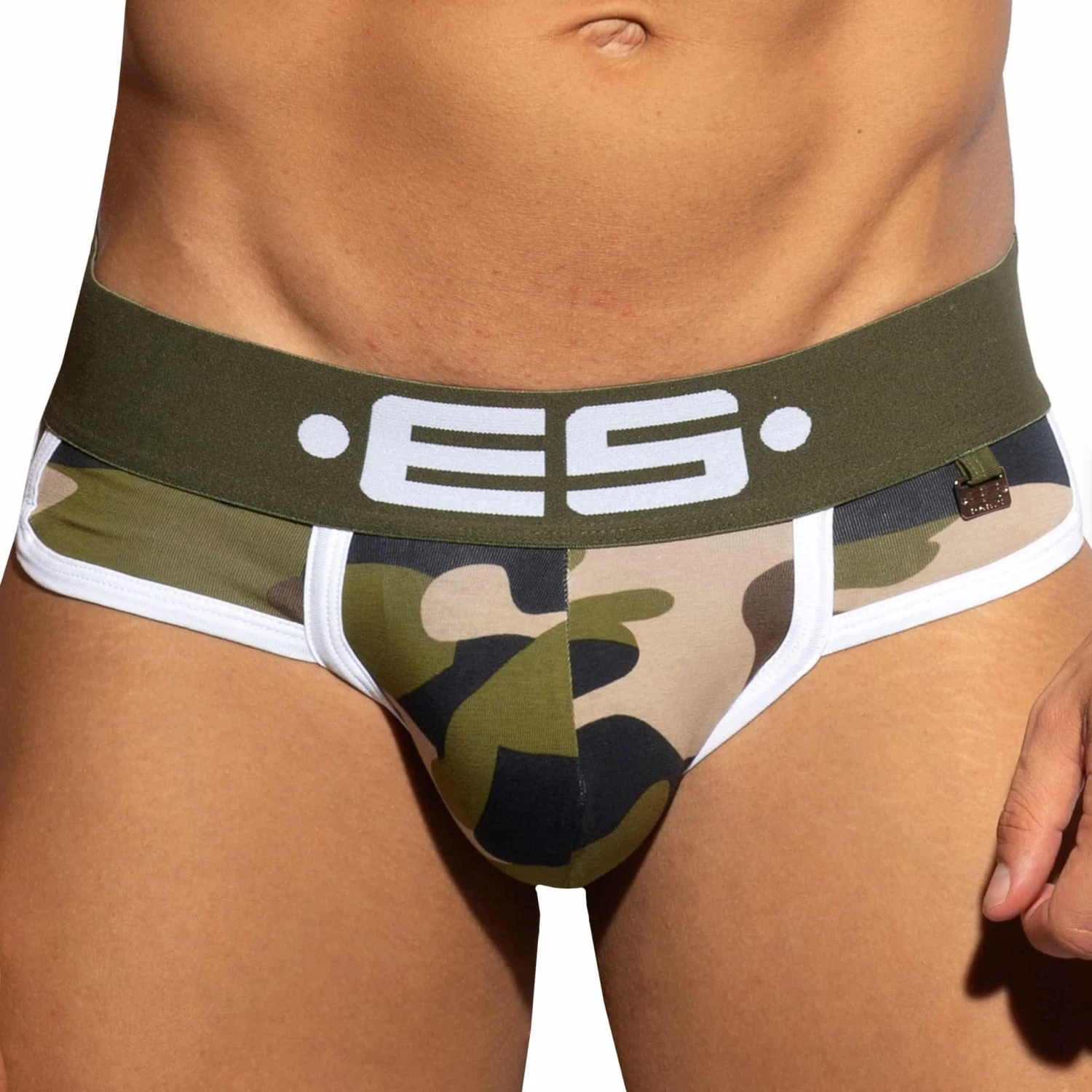 Slip Double Side Coton Camouflage - Kaki