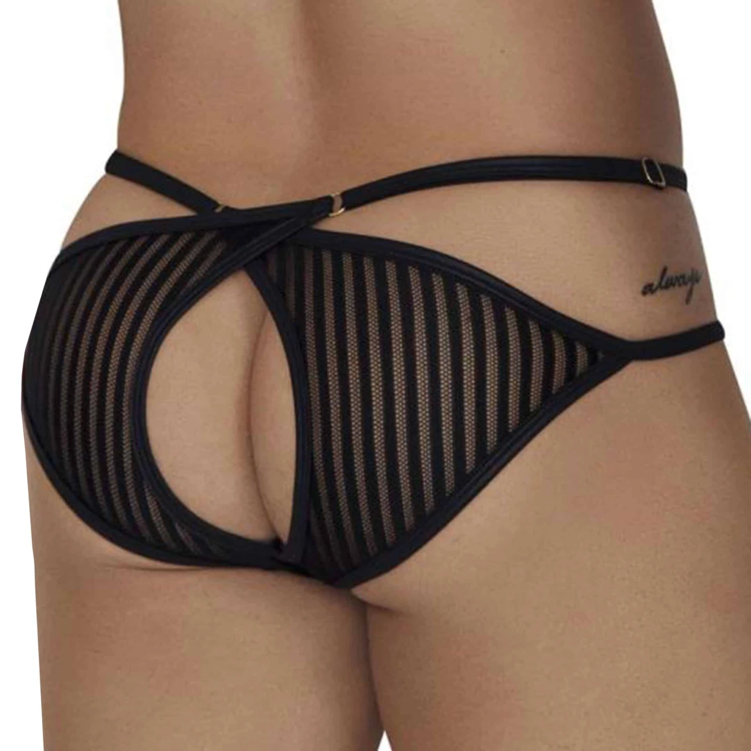 Slip Empty Bottom Mesh Noir