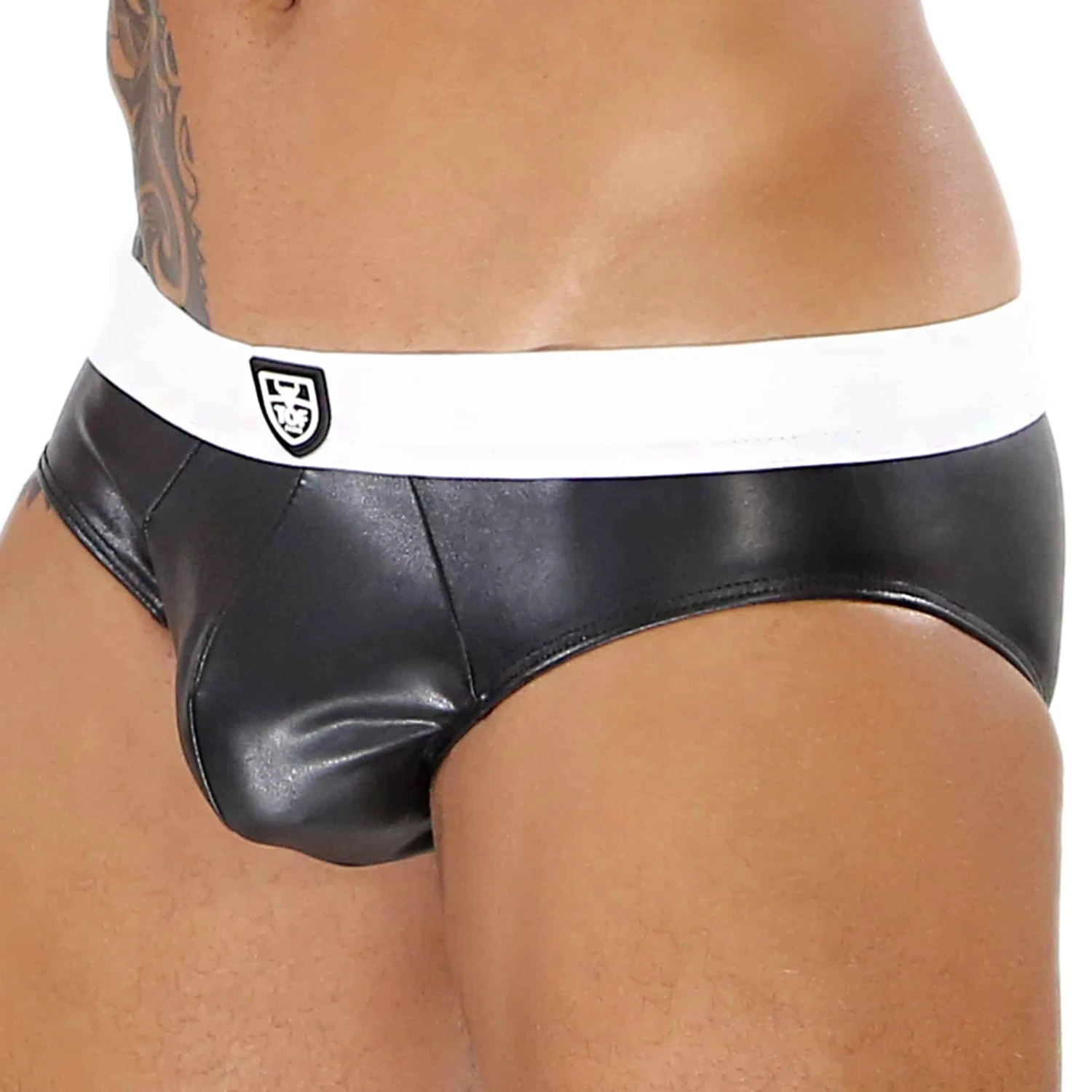 Slip Fetish Noir - Blanc â Image 2