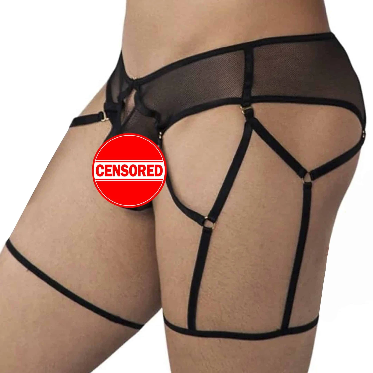 Slip JarretiĂšre Mesh Noir â Image 2