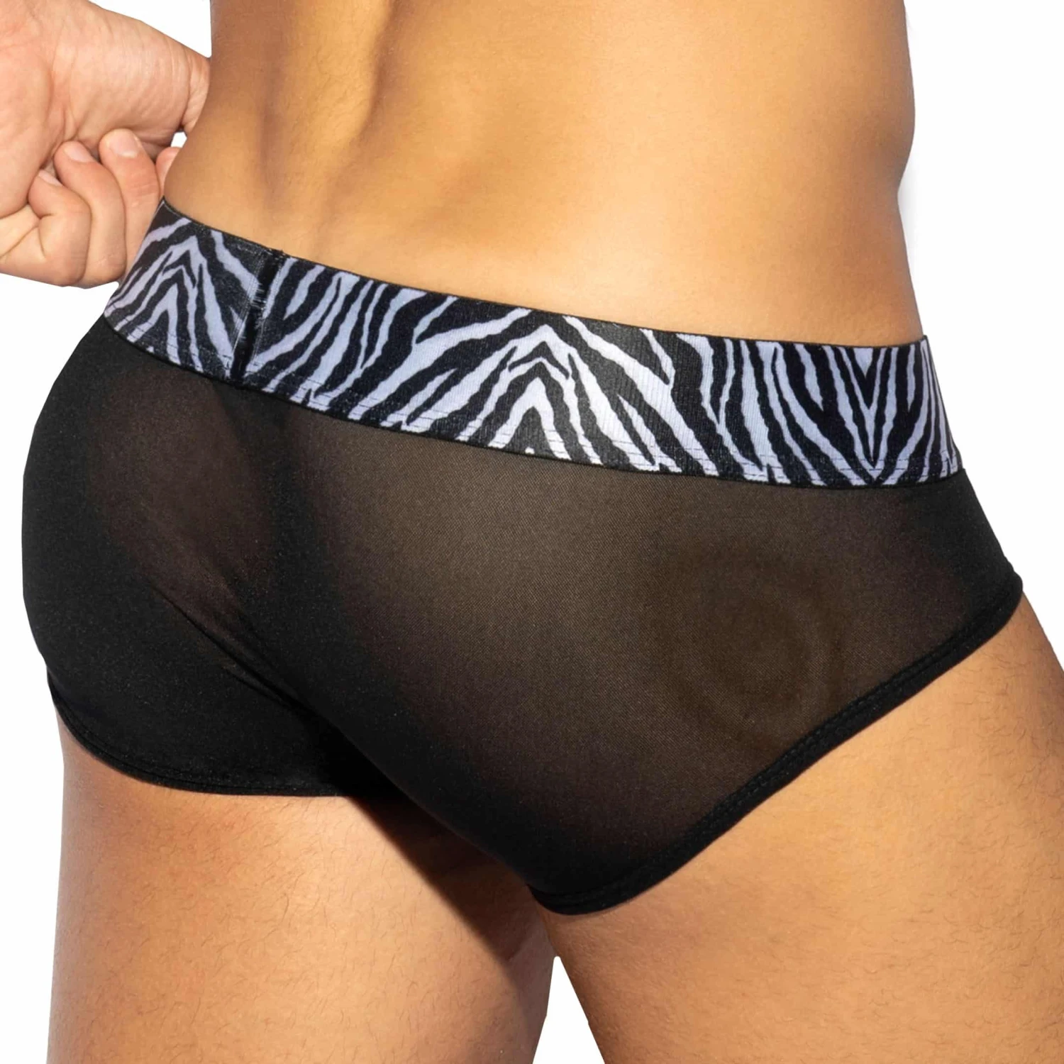 Slip Push Up C-Trough Zebra Noir â Image 2