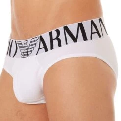 Slip Stretch Cotton Megalogo Blanc