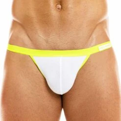 Slip Tanga Mini Peace Microfibre Blanc