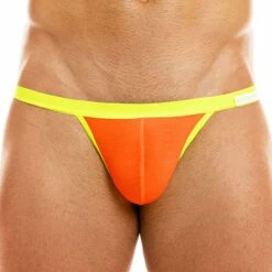 Slip Tanga Mini Peace Microfibre Orange