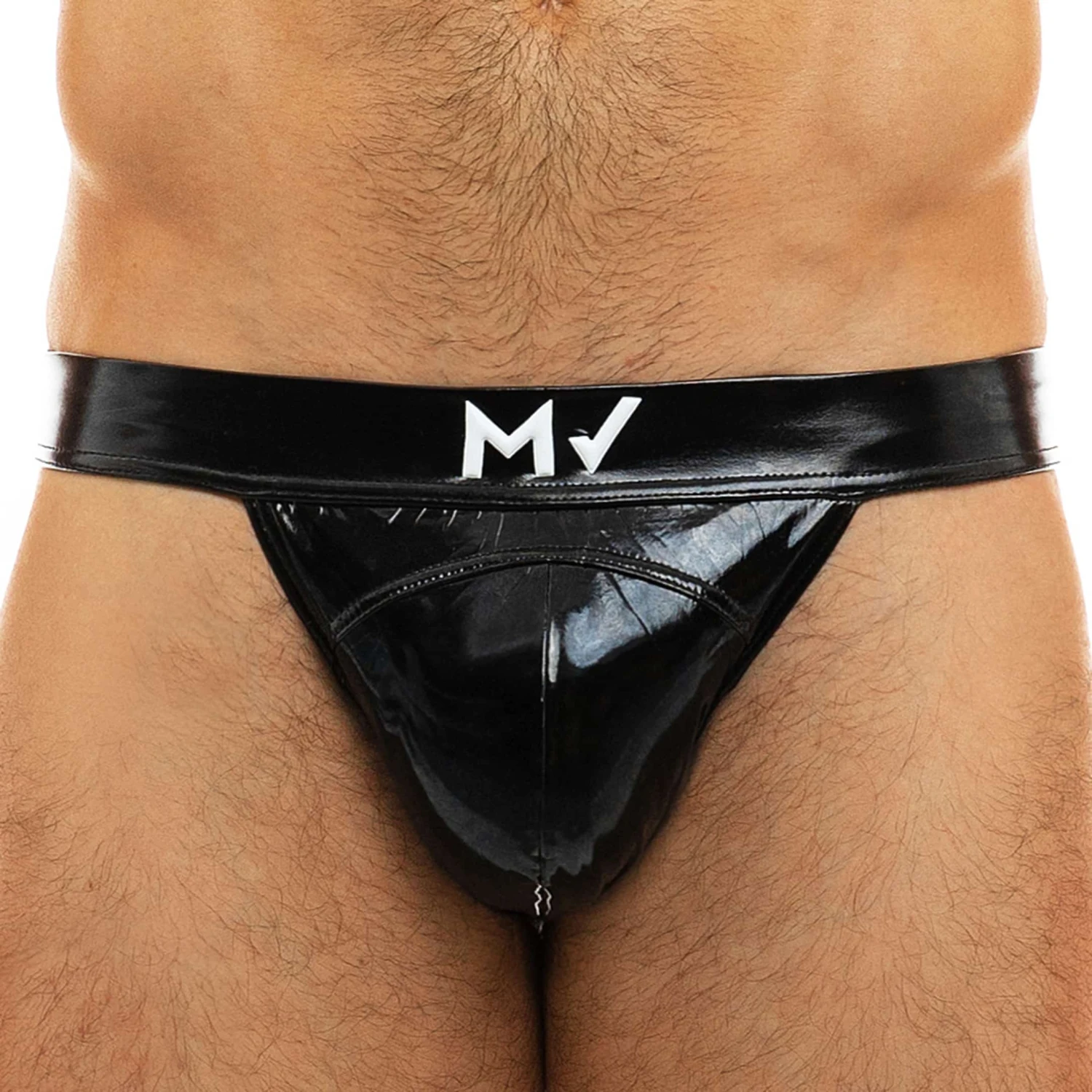 Slip Tanga Viral Vinyle Noir