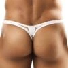 String Bulge Dentelle Blanche