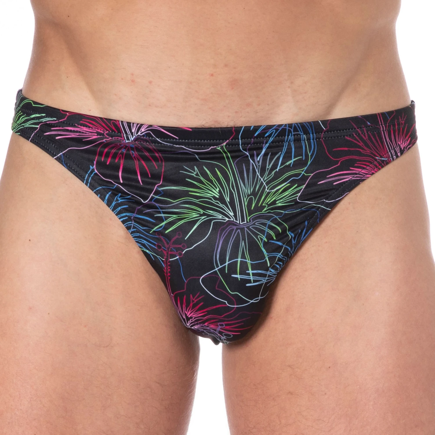 String De Bain Hibiscus Noir