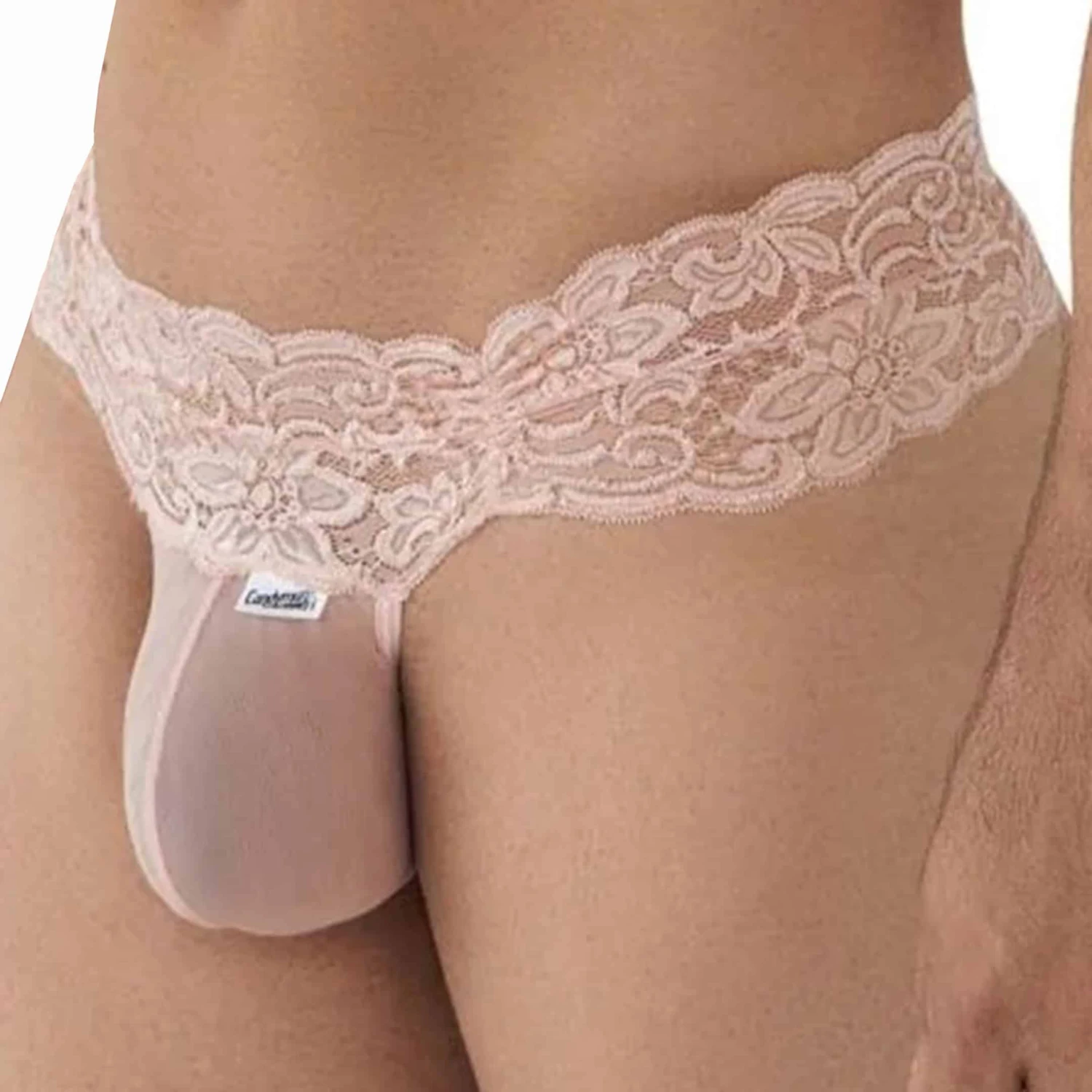 String Dentelle Ă Lacets Rose â Image 2