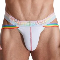 String Jock Package Neon Pride Blanc