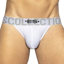 String Recycled Rib Band Blanc