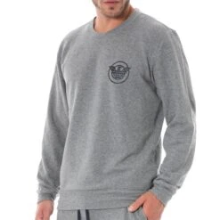 Sweat-Shirt Comfort Stretch Terry Gris