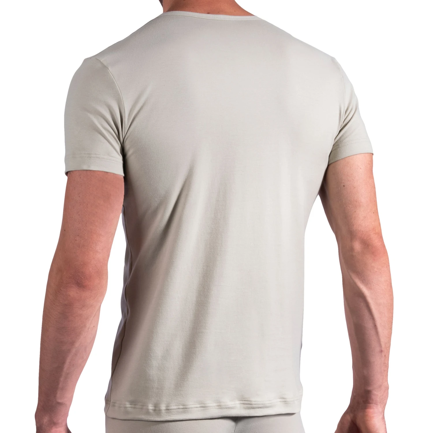 T-Shirt Col V RED 1601 Gris