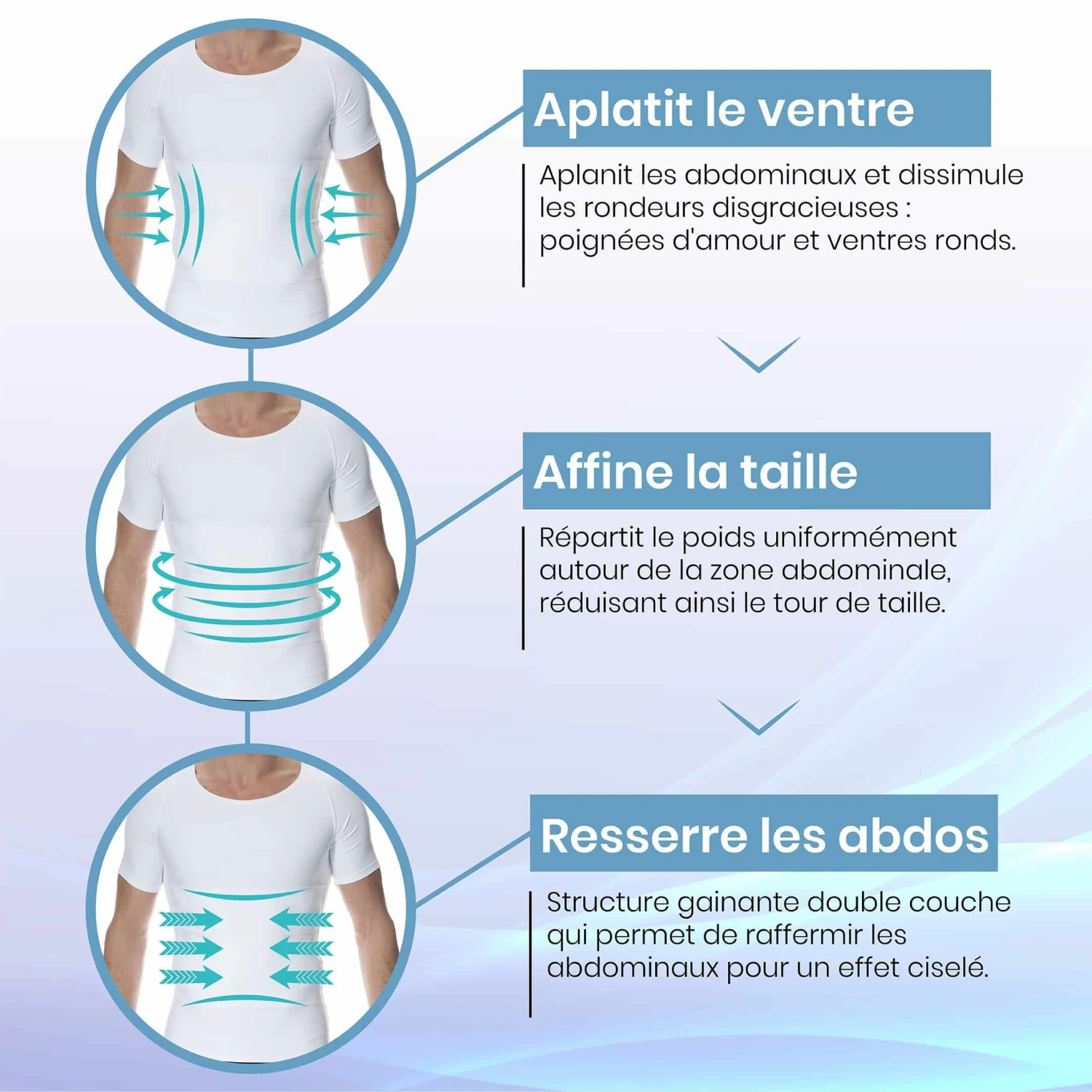 T-Shirt Compression Ferme Blanc â Image 6