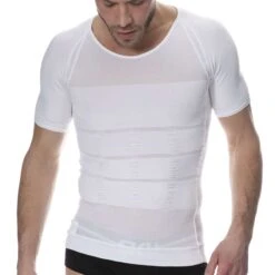 T-Shirt Compression Modérée Blanc