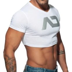 T-Shirt Crop AD Blanc