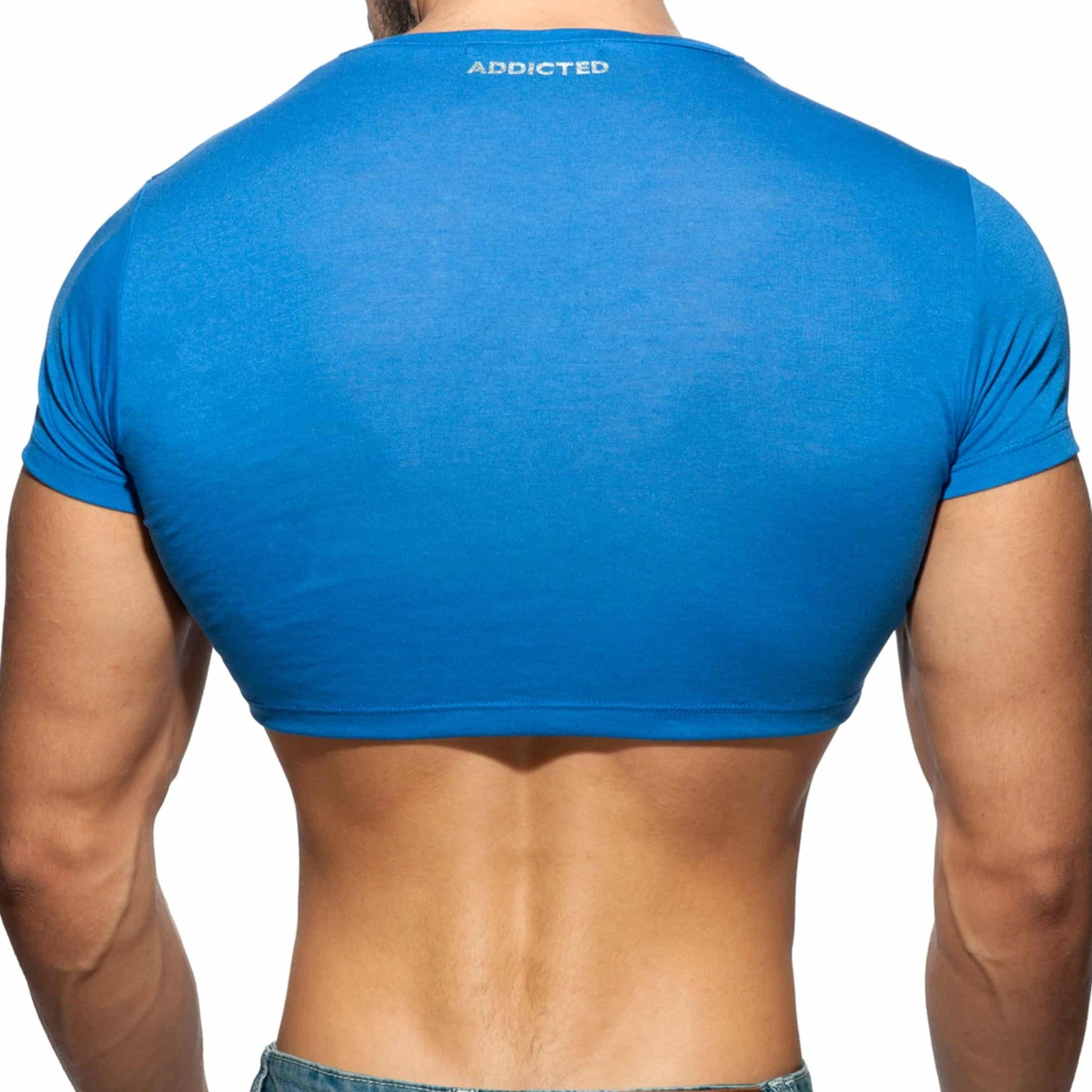 T-Shirt Crop AD Bleu Roi â Image 2