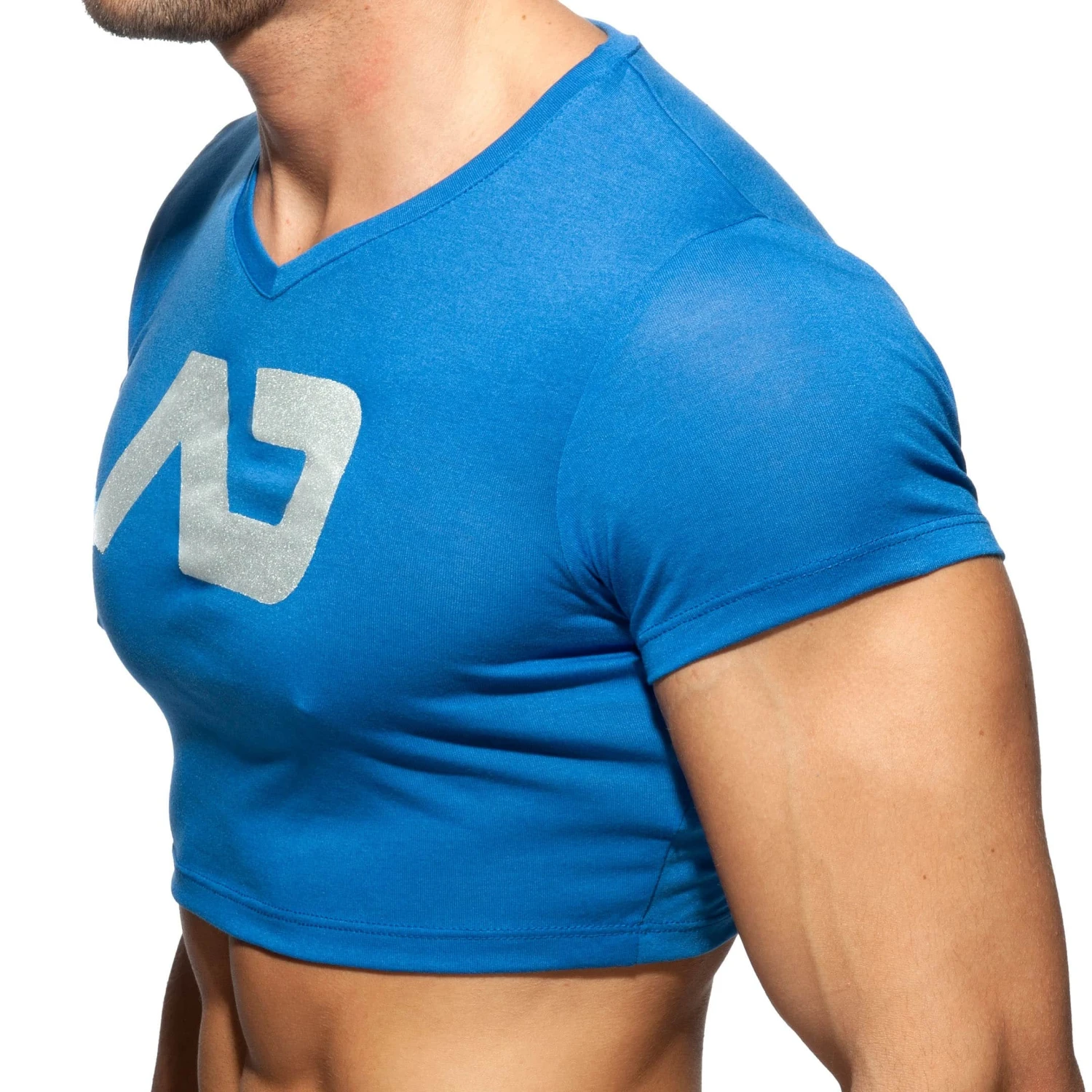 T-Shirt Crop AD Bleu Roi