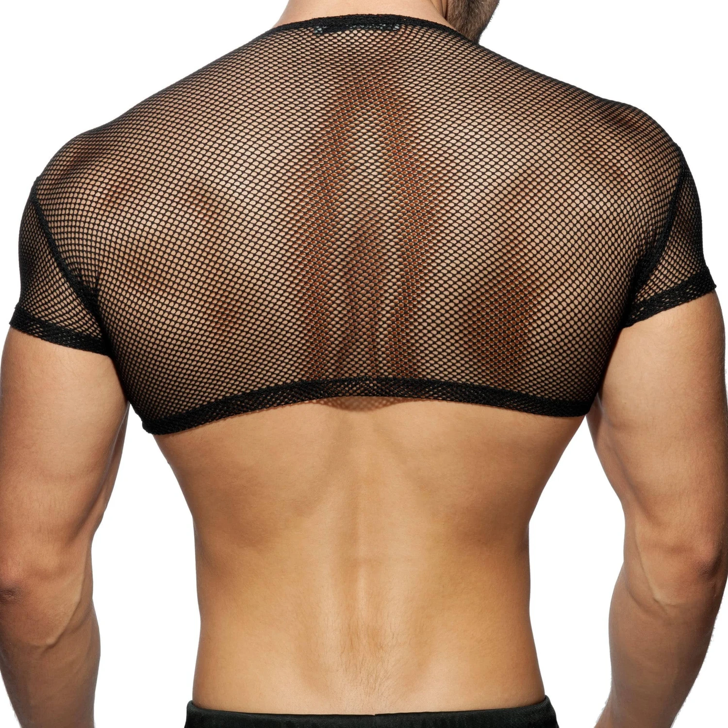 T-Shirt Crop C-Through Mesh Noir â Image 2