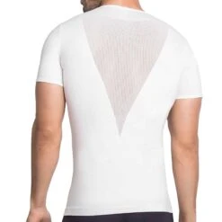T-shirt Microfibre Compression Modérée Blanc