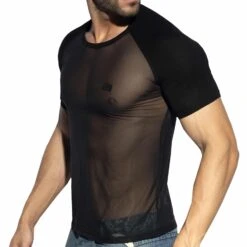 T-Shirt Raglan Net Noir