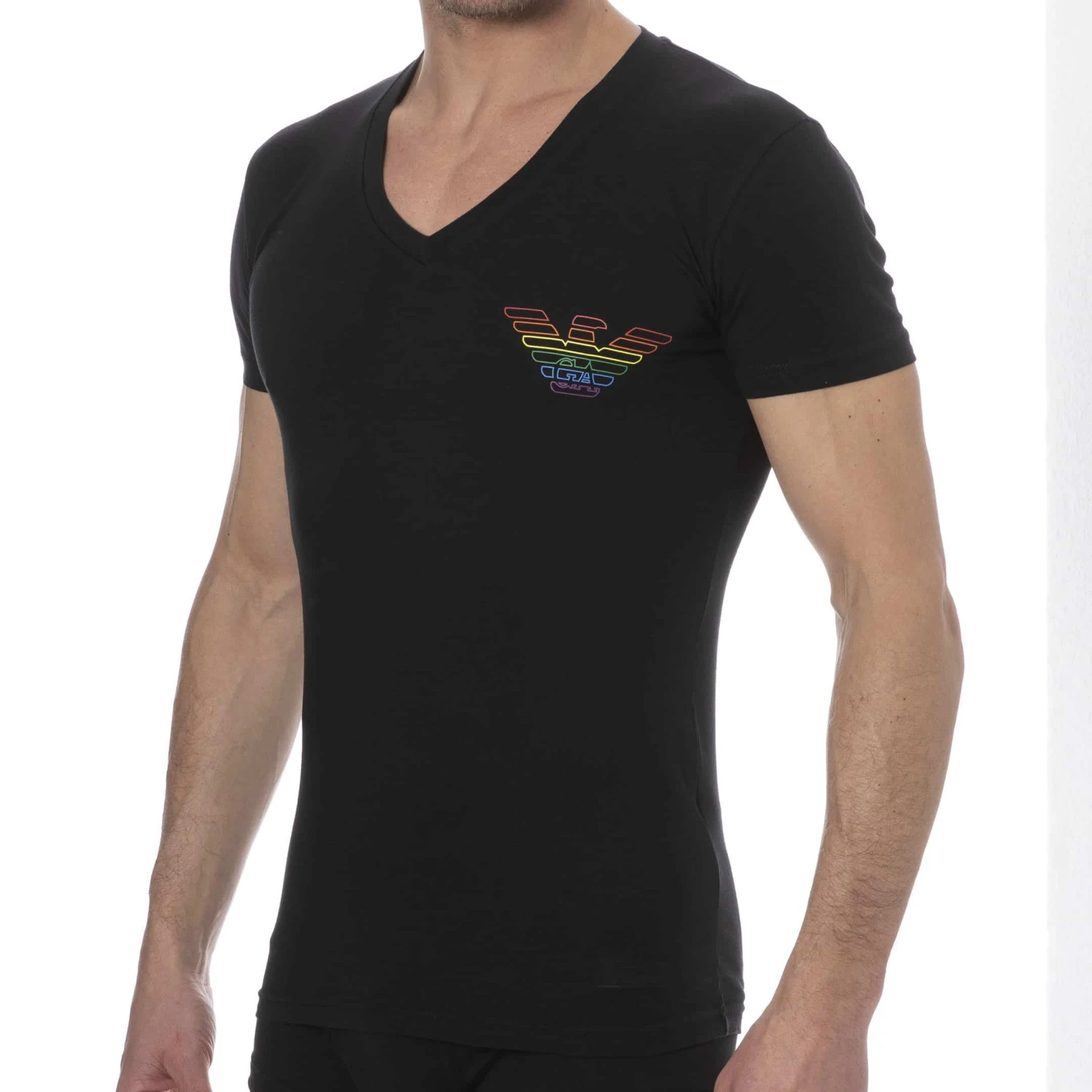 T-Shirt Rainbow Noir