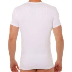 T-Shirt Stretch Cotton Megalogo Blanc
