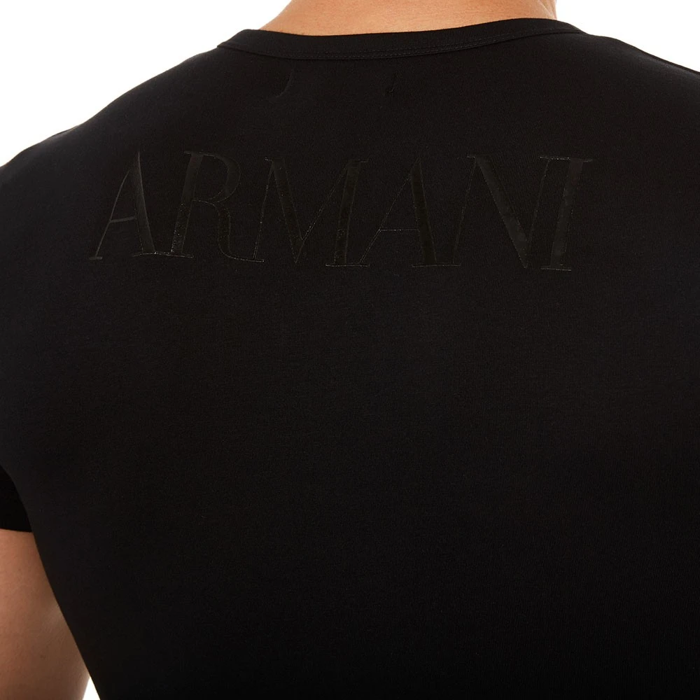 T-Shirt Stretch Cotton Megalogo Noir â Image 4